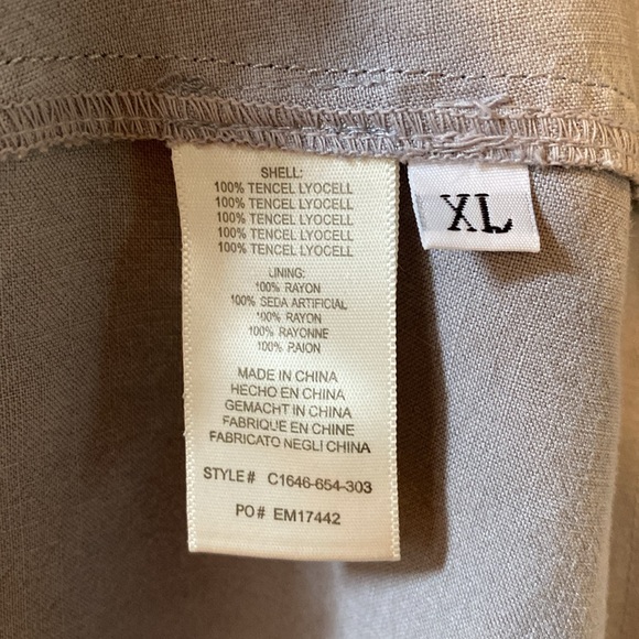 Cloth & Stone Minimalist Frayed Hem Mini Halter Swing Dress in Gray Size XL - Picture 10 of 11